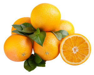 Oranges isolated