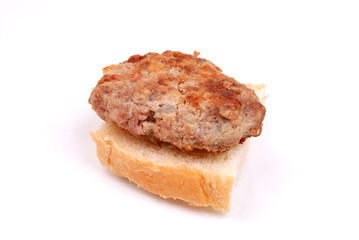 grilled meat on a bread