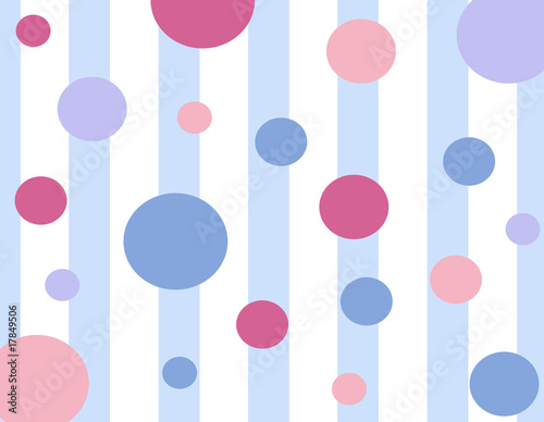 "Blue Poke-A-Dots With Stripes Background" Stock photo and royalty-free