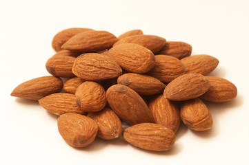 Heap of almonds