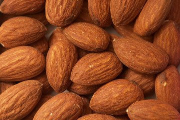 Almonds background