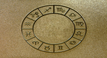 Gold zodiacal signs