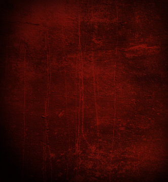 Scratched dark red wall