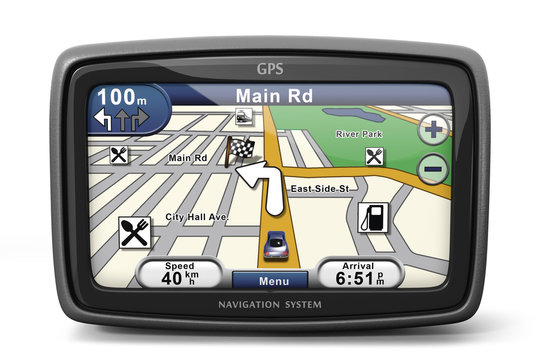 Generic GPS navigation system device (3d illustration)