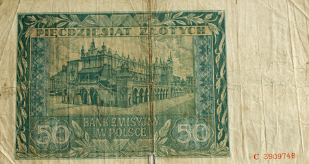 Old banknote