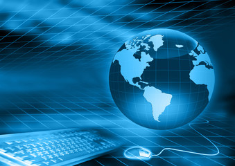 Internet Concept of global business from concepts series