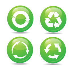 Vector recycle signs
