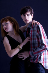 jeune couple homme et femme