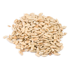 Peeled sunflower seeds.