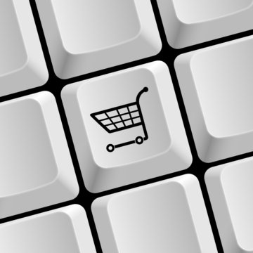 taste einkaufswagen grau