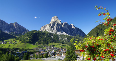 Das Panorama von Corvara - Südtirol