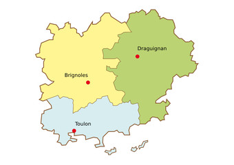 Plan du département du Var