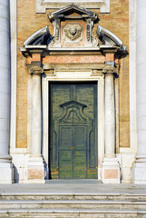 Italy  Ravenna  St Maria in Porto basilica door