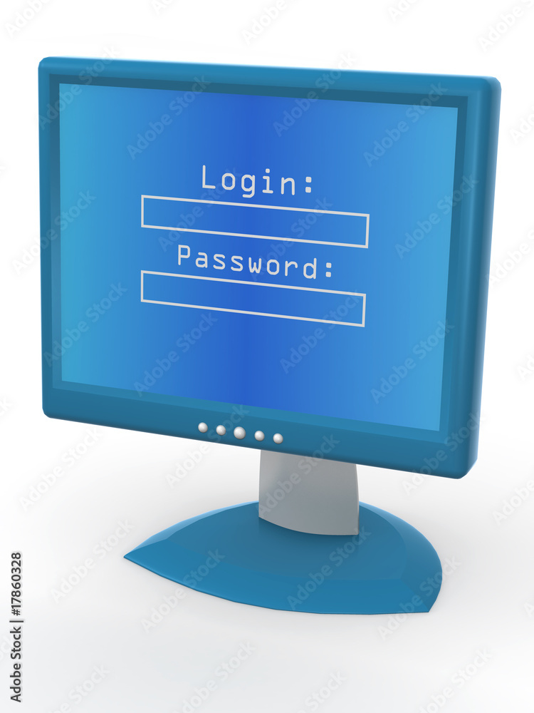 Poster Monitor with Login and password