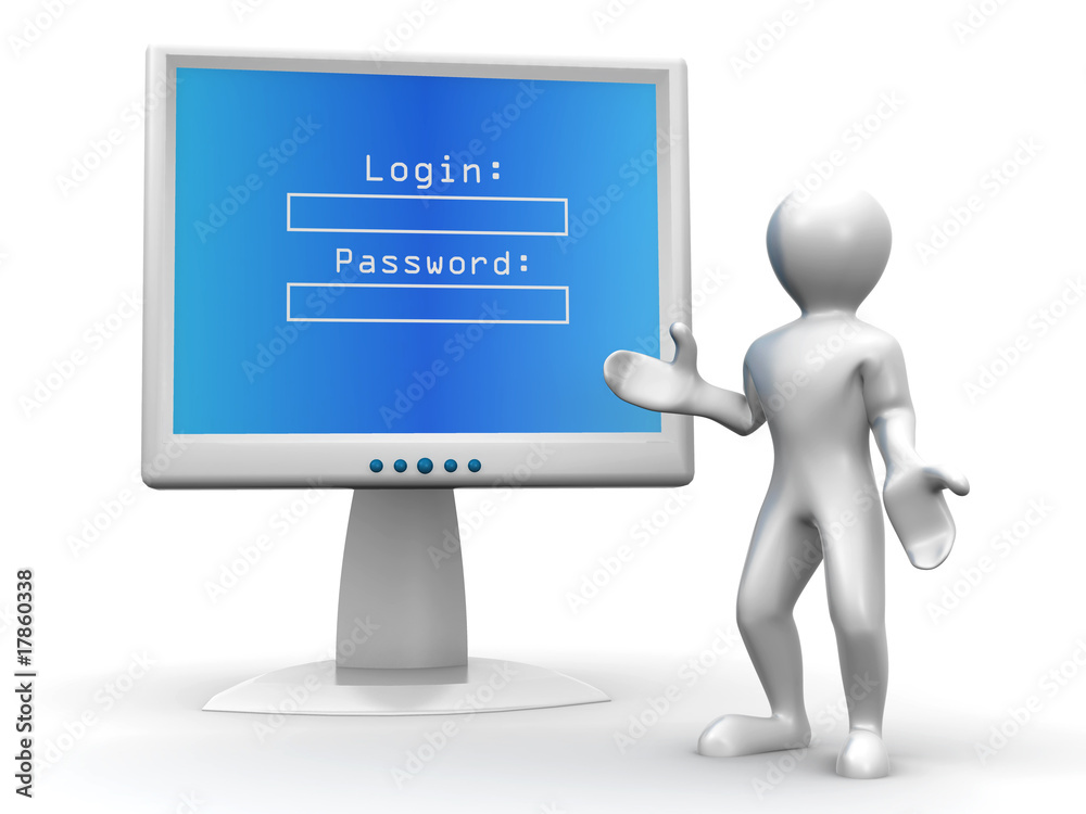 Poster Monitor with Login and password