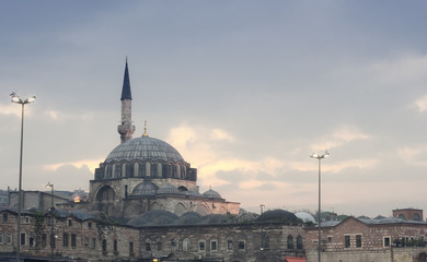 Fototapeta na wymiar Rustem Pasa Mosque in Istanbul