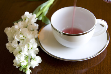 White tea cup