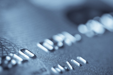 Macro shoot of a credit card