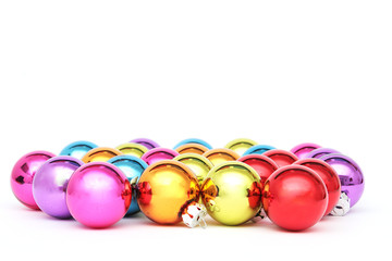 Bunte Weihnachtskugeln