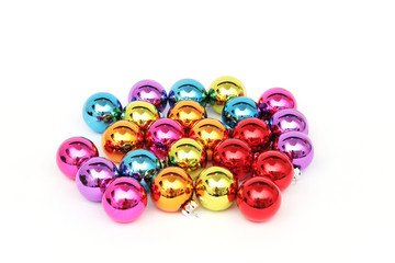 Bunte Weihnachtskugeln