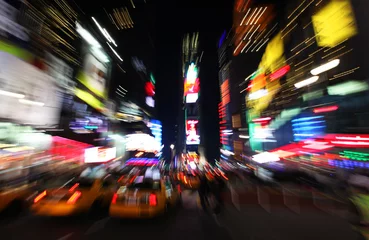 Photo sur Plexiglas New York The times square at night