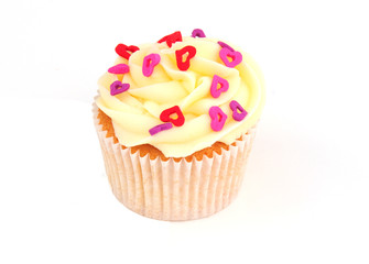 pretty iced cupcake