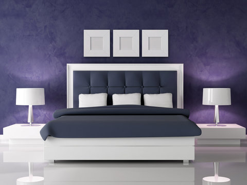 Dark Purple Bedroom