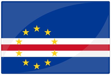 drapeau glassy cap vert cape verde flag