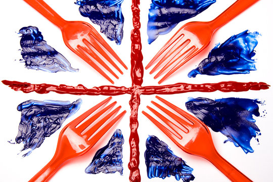 Union Forks, Abstract Union Jack Flag