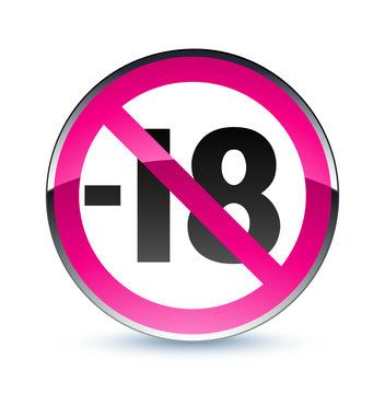 icône internet avertissement site interdit aux moins de 18 ans