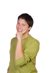 Fototapeta premium happy young casual man portrait