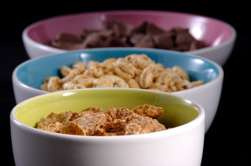Colorful cereals