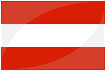drapeau glassy autriche austria flag