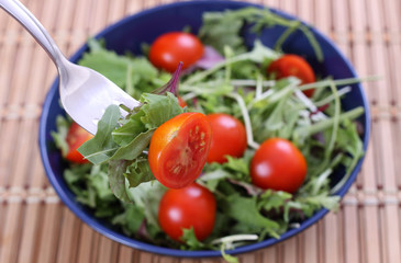fresh green salad