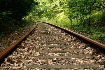 Obraz premium Eisenbahnschiene