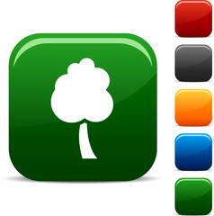 tree icon set. Vector illustration