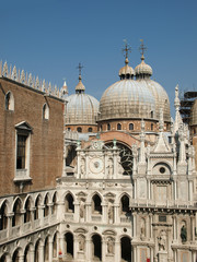 Fototapeta na wymiar Courtyard of the Doge Palace in Venice, Italy