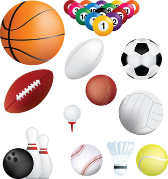 Sports balls set
