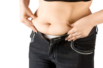 Naklejka premium Measuring body fat