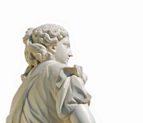 Beautiful Woman Sculpture in  Petrodvorets (Unesco Heritage).