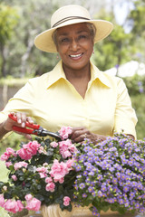 Senior Woman Gardening