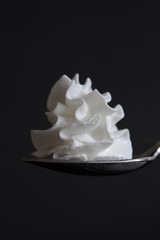 Whipped Cream On A Spoon