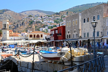 small town on the island, Greece