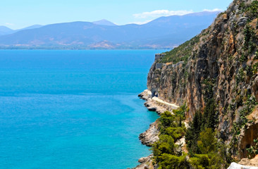 the coast of Peloponnese, Greece