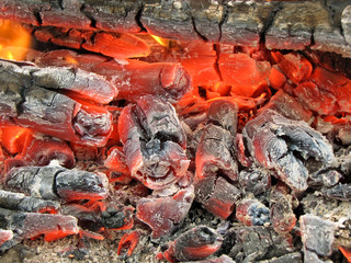 burning embers