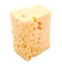 Cheese isolated on white