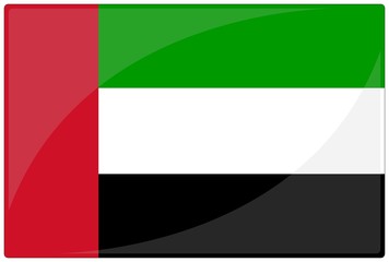 drapeau glassy émirats arabes unis emirates flag