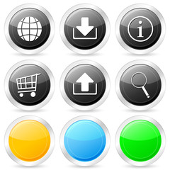internet circle icon set 2