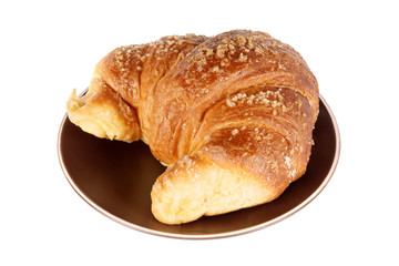 Croissant on a side plate