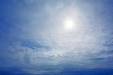 Obraz premium ciel : soleil et nuages